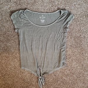 American Eagle soft & sexy olive green crop top